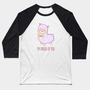 Emotional Support Llama Baseball T-Shirt